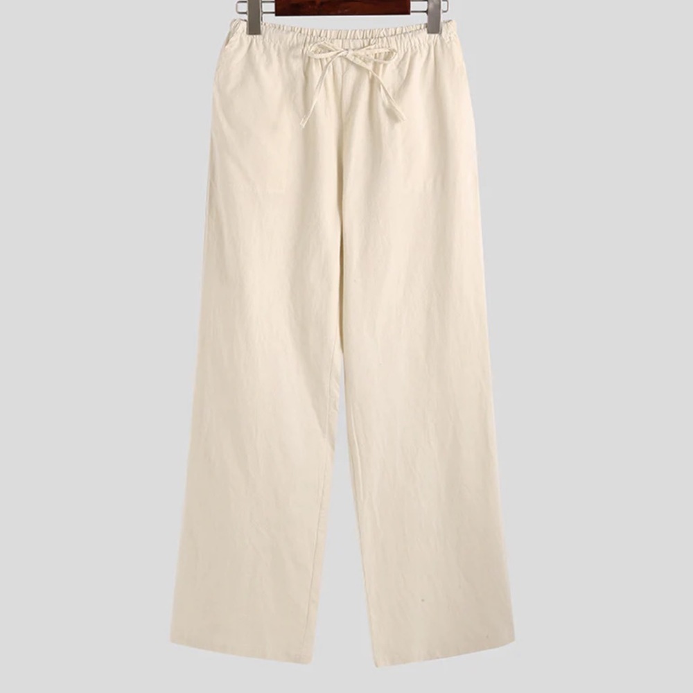NWT island Winds cream linen type pants